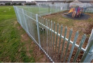 The playground with its new fence near the Forth Scol estate in Illogan.